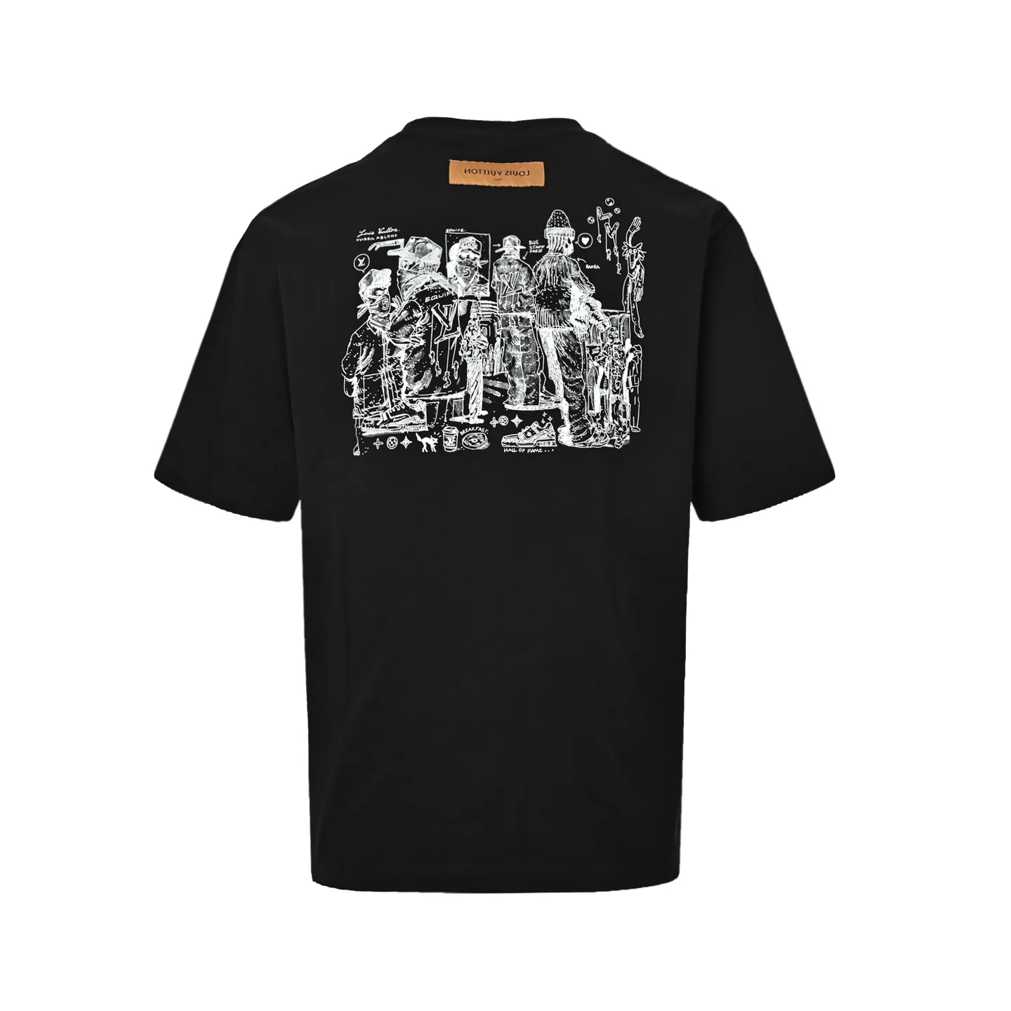 Louis Vuitton/Louis Vuitton employee limited foam printed short-sleeves